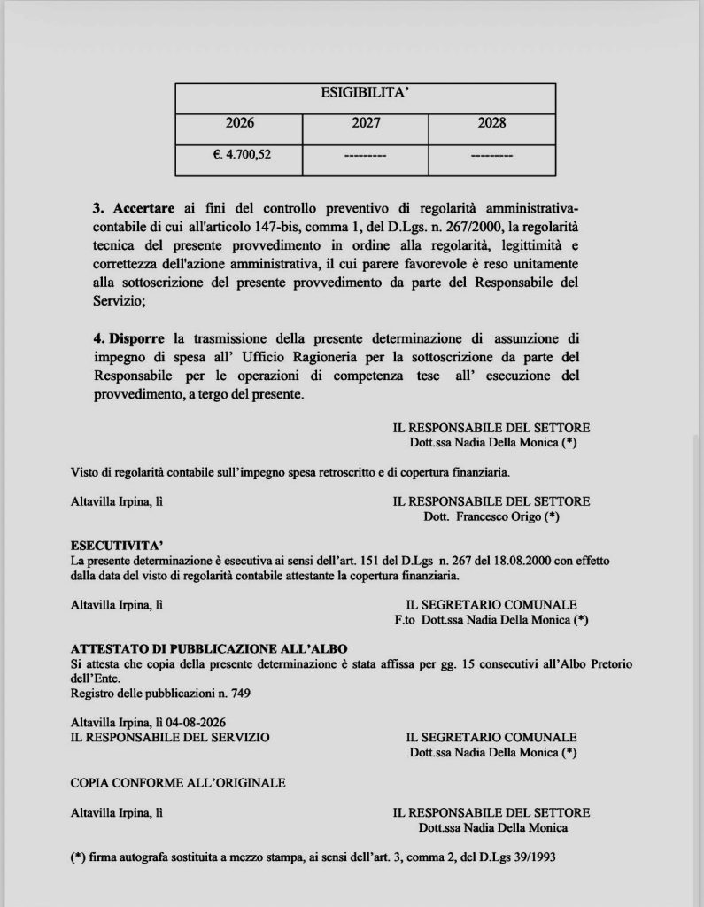 Palio dell’Anguria e Centro Estivo, il Comune di Altavilla Irpina approva due impegni di spesa