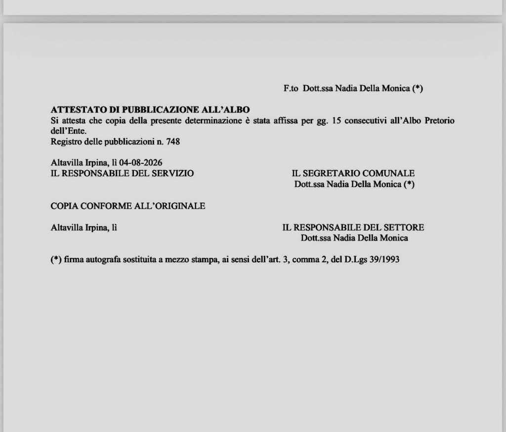 Palio dell’Anguria e Centro Estivo, il Comune di Altavilla Irpina approva due impegni di spesa