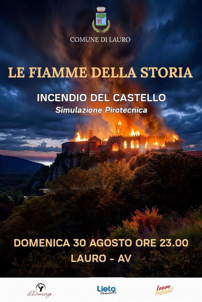 Lauro riaccende la storia: il Castello Lancellotti tornerà ad ardere nella notte del 30 agosto
