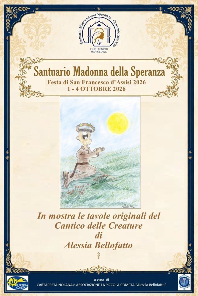 San Francesco d’Assisi “ Custode della Speranza” Arte e Spiritualità al Convento di san Vito a Marigliano. San Francesco d’Assisi “ Custode della Speranza” Arte e Spiritualità al Convento di san Vito a Marigliano.