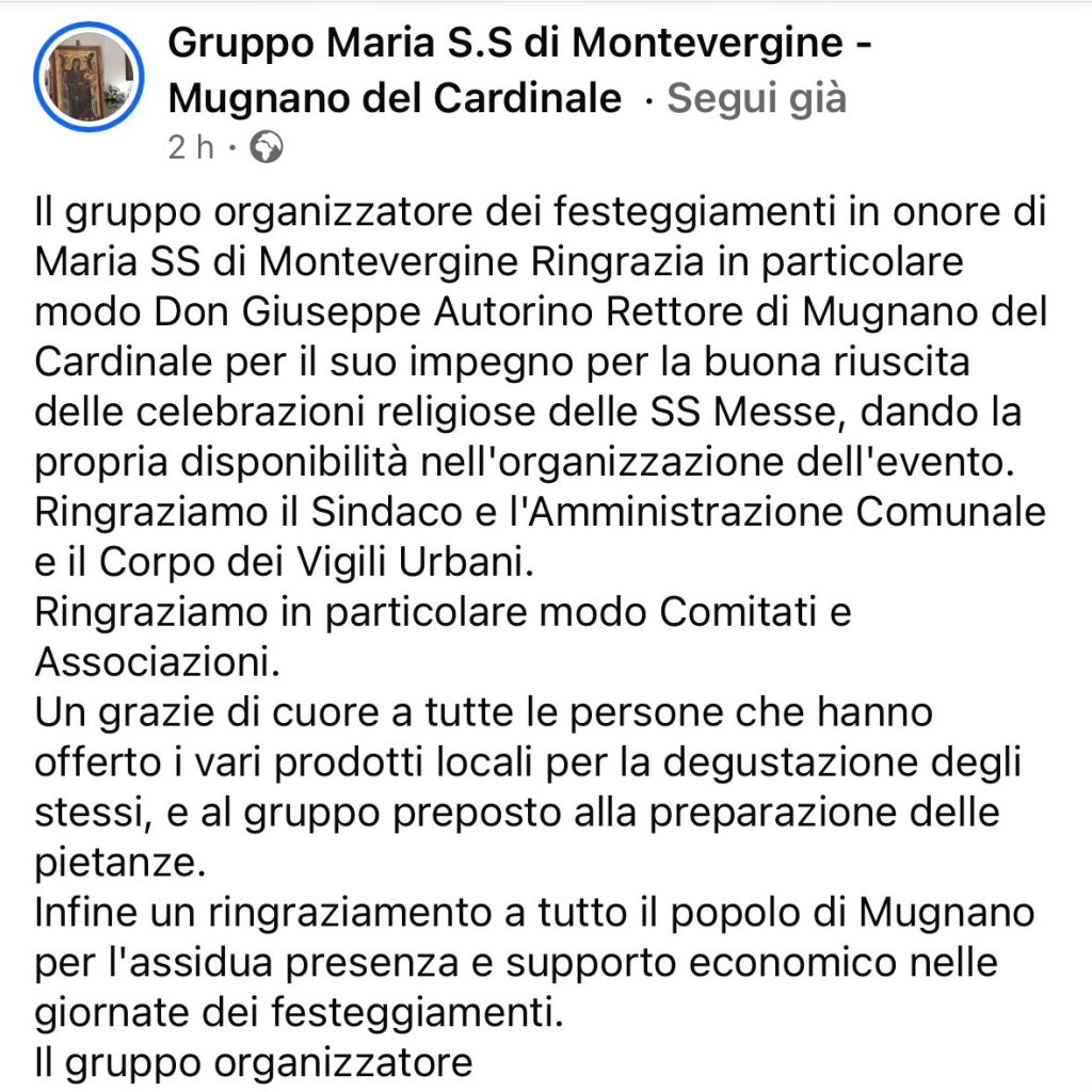 Mugnano del Cardinale, una “Serata Esagerata” nel cuore del centro storico tra fede e tradizione Mugnano del Cardinale, una “Serata Esagerata” nel cuore del centro storico tra fede e tradizione