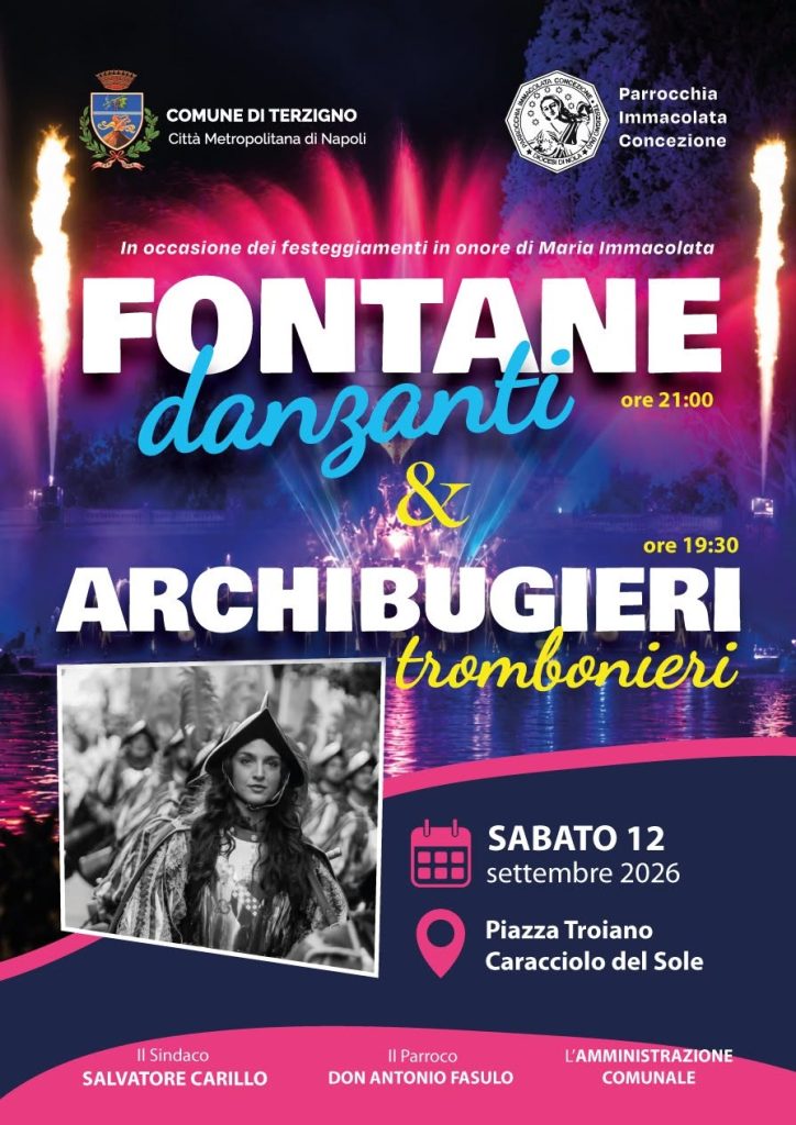 Terzigno celebra Maria Immacolata: Trombonieri e Fontane Danzanti per la grande festa patronale