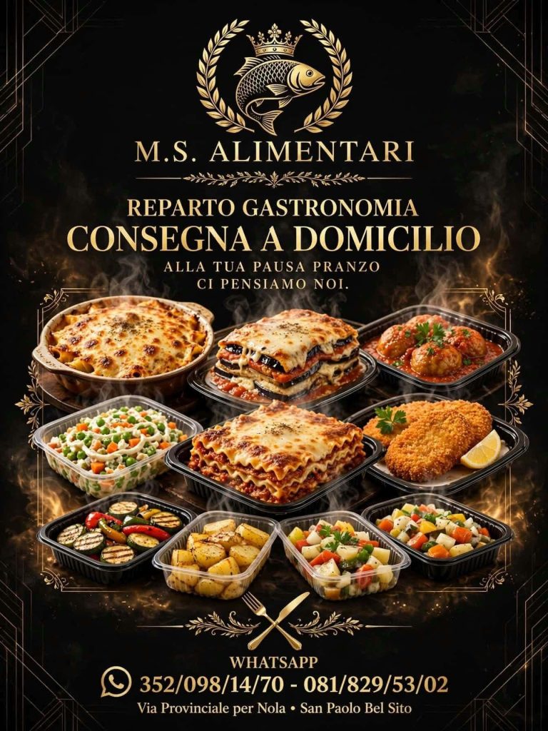 San Paolo Bel Sito, M.S. Alimentari punta sulla gastronomia: piatti pronti, pesce fresco e consegna a domicilio