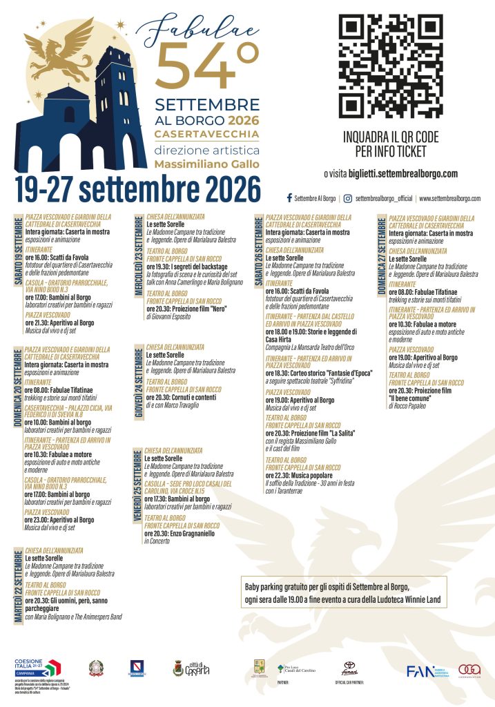 Settembre al Borgo al via con il primo weekend di Fabulae dedicato al borgo di Casertavecchia Settembre al Borgo al via con il primo weekend di Fabulae dedicato al borgo di Casertavecchia