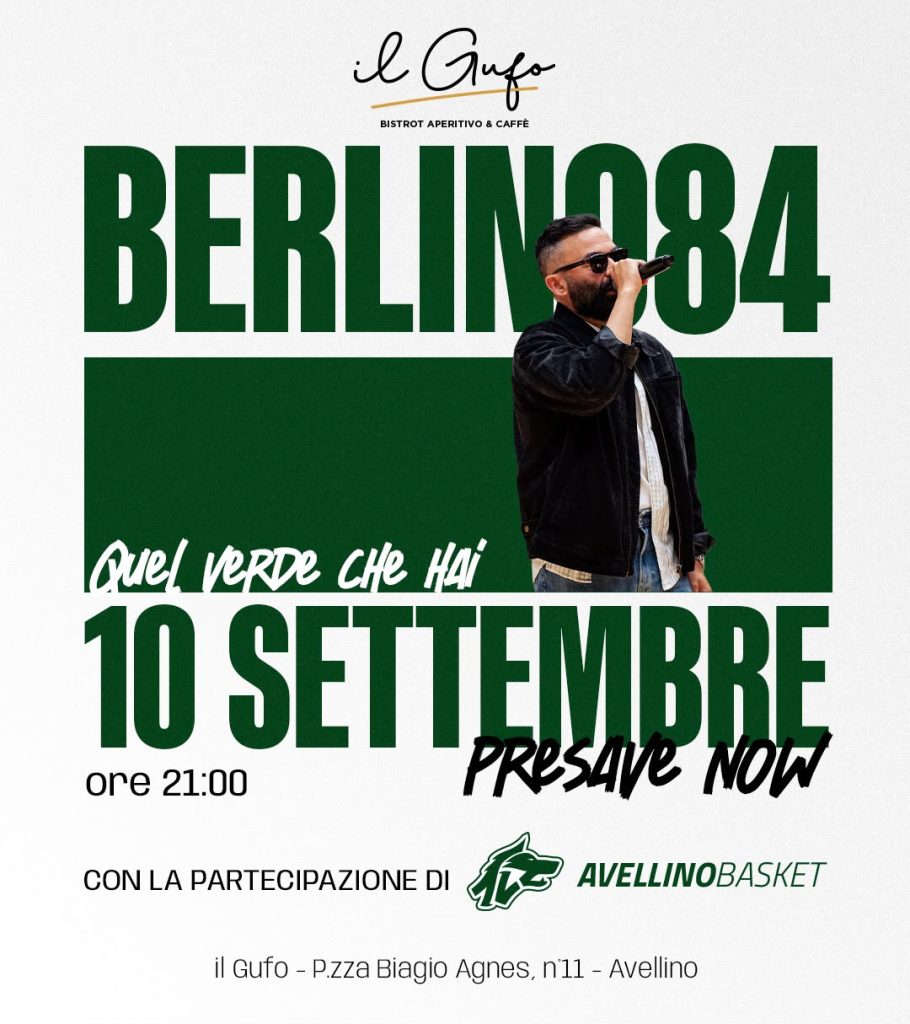 Avellino, Berlino84 firma “Quel verde che hai”: il nuovo brano dedicato all’Avellino Basket