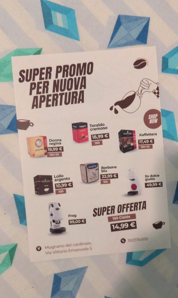 Caffè del Mandamento: sabato 12 settembre l’inaugurazione a Mugnano del Cardinale Caffè del Mandamento: sabato 12 settembre l’inaugurazione a Mugnano del Cardinale