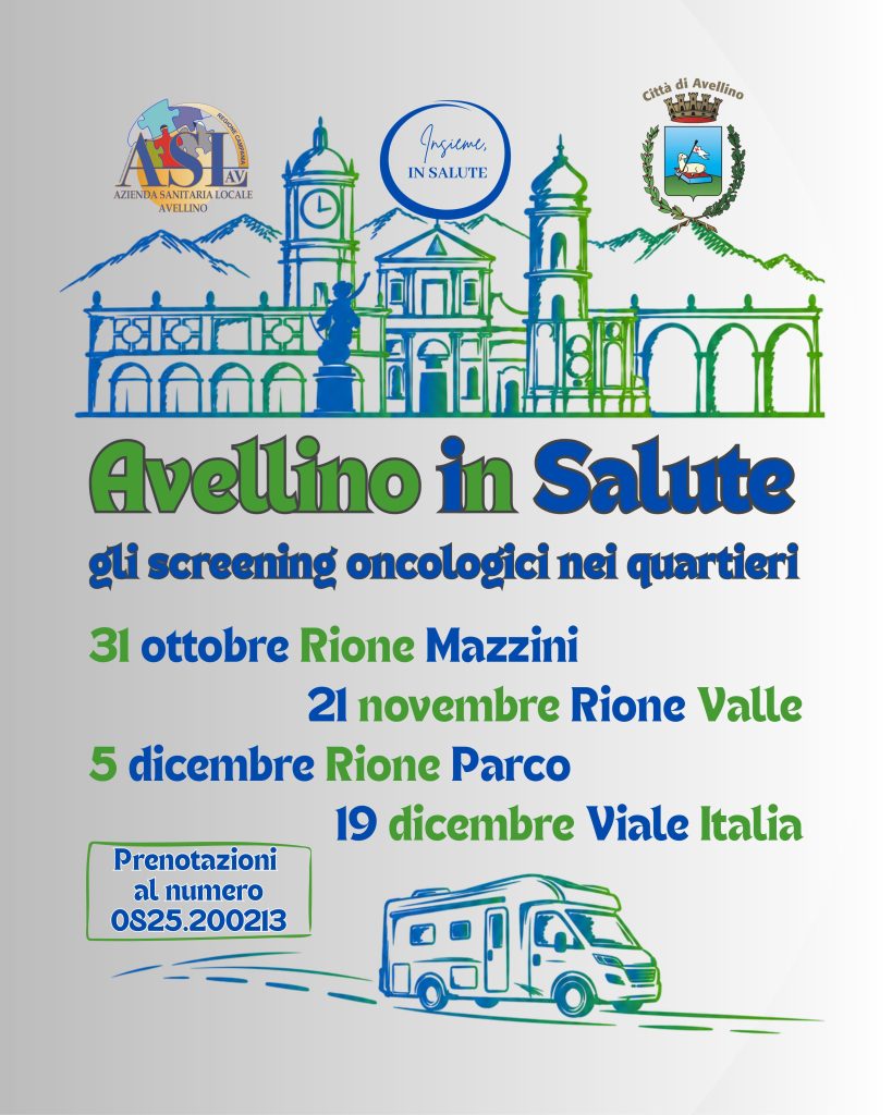 “Avellino in salute”, l’Asl porta gli screening oncologici nel capoluogo “Avellino in salute”, l’Asl porta gli screening oncologici nel capoluogo