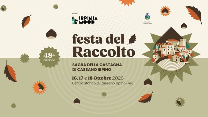 Locandina orizzontale - Festa del Raccolto - 48ª Sagra della Castagna di Cassano Irpino