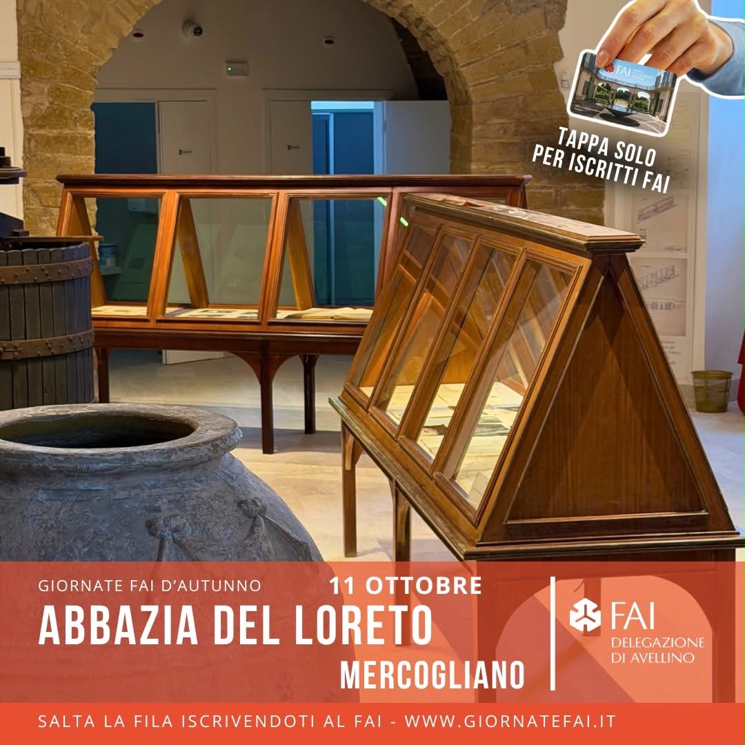 Giornate FAI d’Autunno 2026, l’Irpinia apre i suoi tesori: Montemiletto e Mercogliano protagoniste