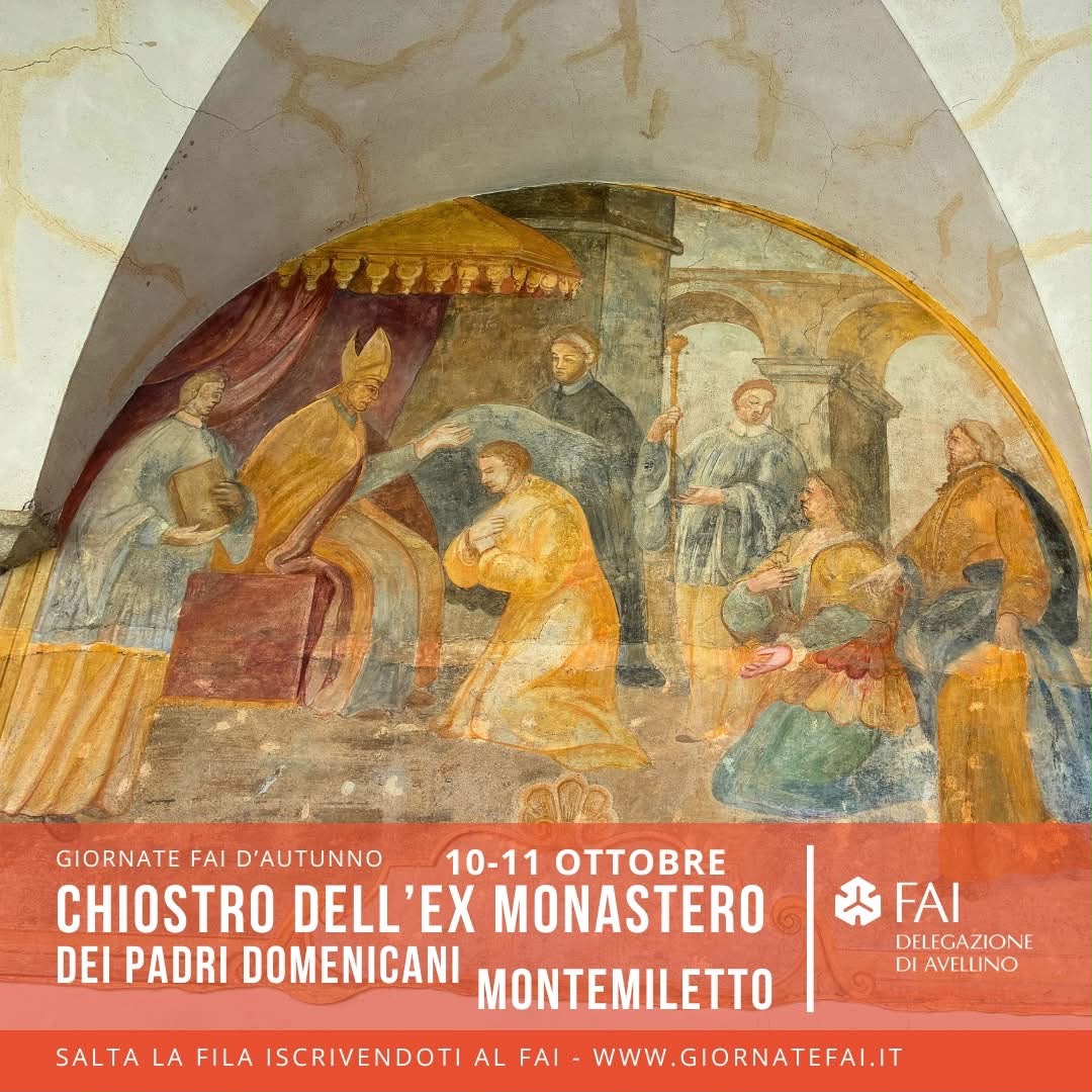 Giornate FAI d’Autunno 2026, l’Irpinia apre i suoi tesori: Montemiletto e Mercogliano protagoniste
