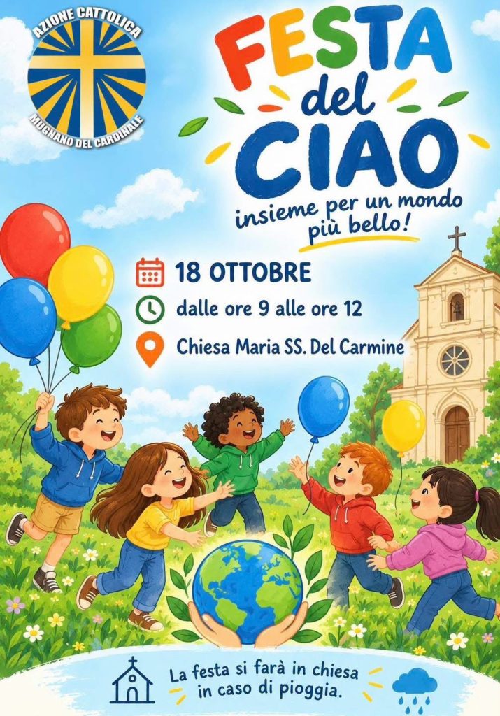 Mugnano del Cardinale, torna la Festa del Ciao: giochi, musica e divertimento per i più piccoli Mugnano del Cardinale, torna la Festa del Ciao: giochi, musica e divertimento per i più piccoli