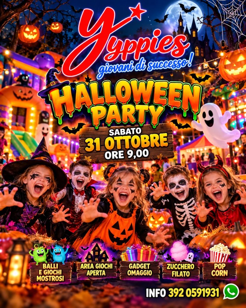 Halloween Party da Yuppies: il 31 ottobre giochi, balli e sorprese per i bambini