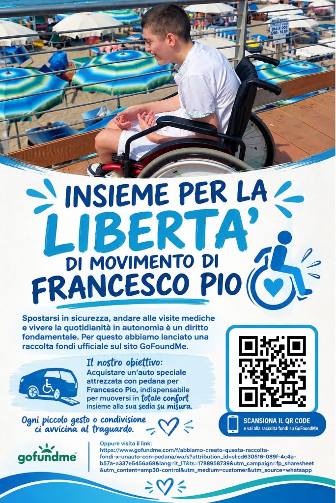 Roccarainola, una raccolta fondi per Francesco Pio: un’auto attrezzata per muoversi in sicurezza