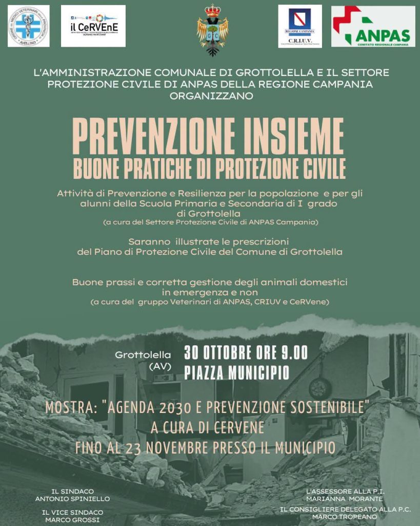 Grottolella, in piazza per imparare la prevenzione: il 30 ottobre una giornata con ANPAS Campania Grottolella, in piazza per imparare la prevenzione: il 30 ottobre una giornata con ANPAS Campania