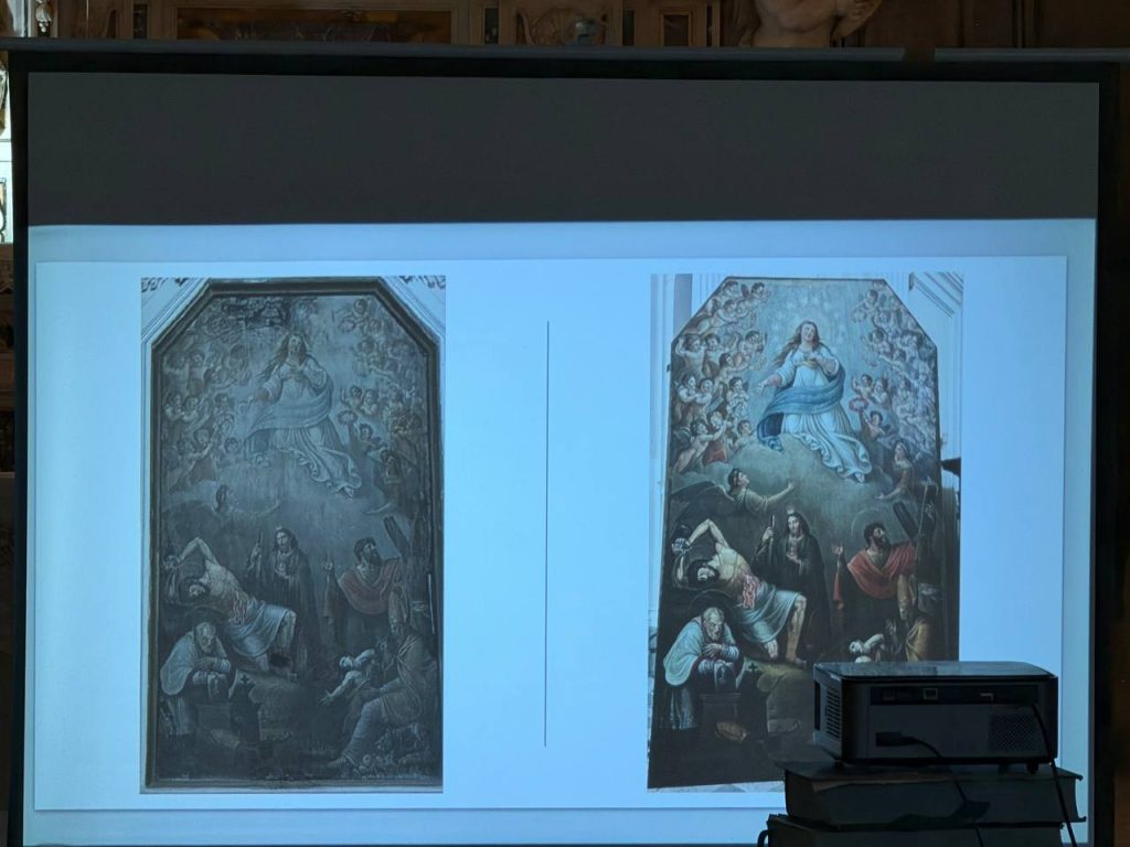 Avella, torna a splendere la “Vergine in gloria e Santi”: presentato il restauro della tela di Odoardo Fischetti del 1821